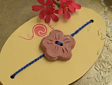 Terracotta ❂ Handmade . Rakhi { e }